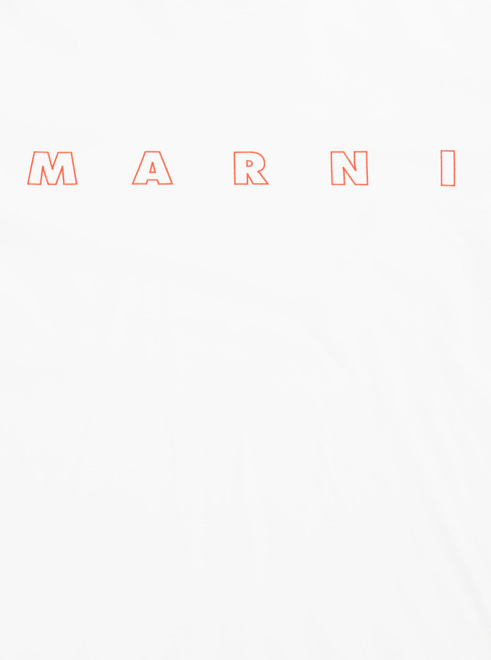 White Crew Neck T-Shirt With Front Logo Print Cotton Boy Tshirts And Polo Shirts
