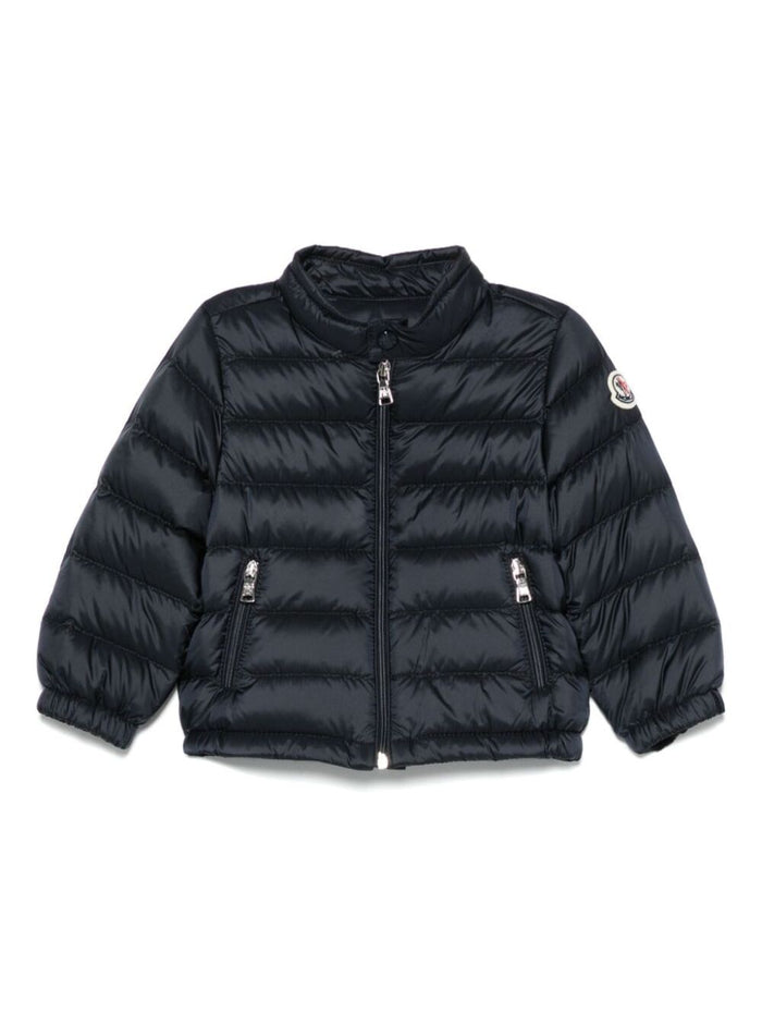 Acorus Blue Down Jacket With Logo Patch On The Sleeve Tech Fabric Baby Blu Polyamide