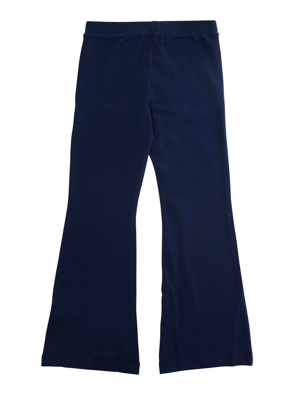 Blue Pants With Teddy Bear Print On The Front Cotton Girl Blu Elastan Trousers