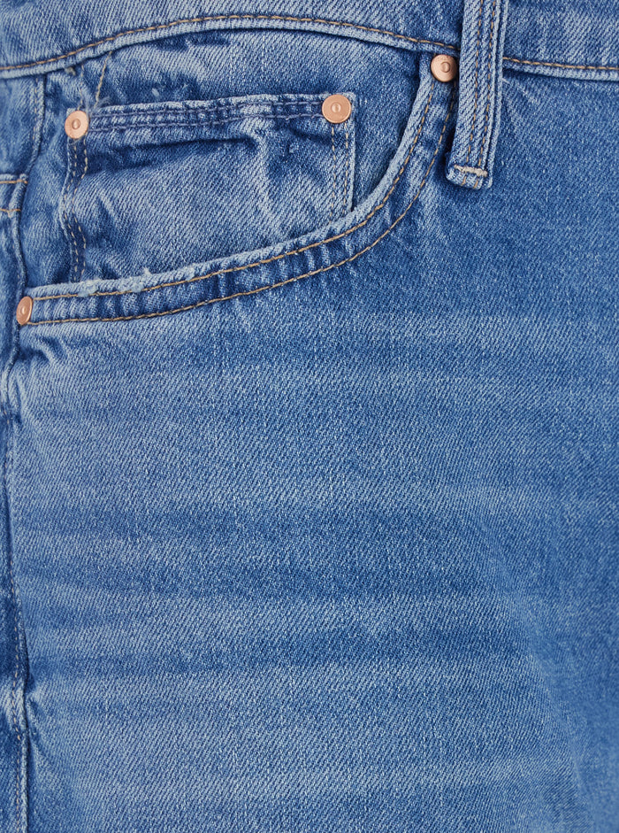 The Dodger Sneaker Blue Five Pocket Jeans Denim Woman Blu Cotton