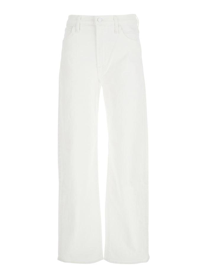 The Dodger Sneak White Five Pocket Jeans Cotton Woman Elastan