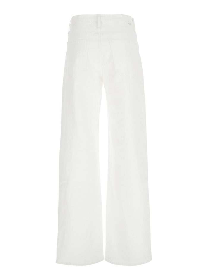 The Dodger Sneak White Five Pocket Jeans Cotton Woman Elastan
