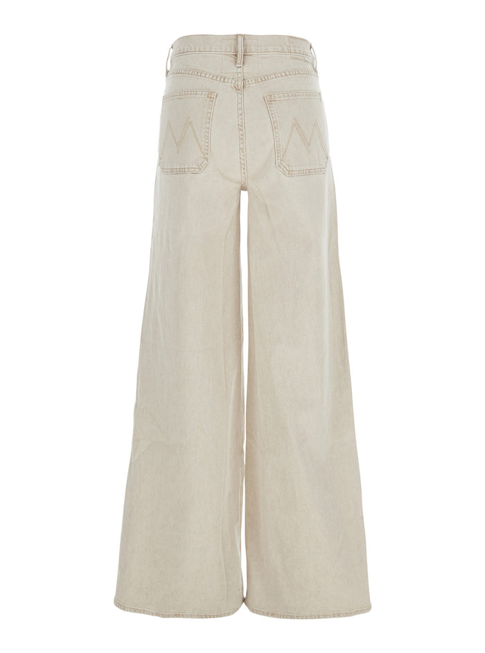 Patch Pocket Undercover Sneak Beige Five-Pocket Jeans Cotton Woman Elastan