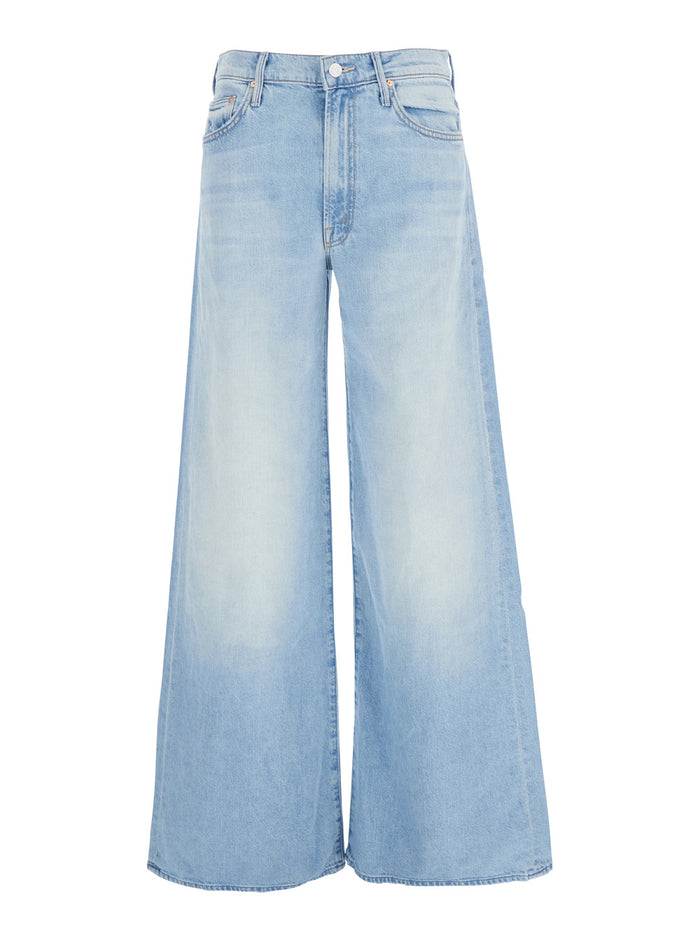 The Undercover Light Blue Wide Jeans Cotton Denim Woman