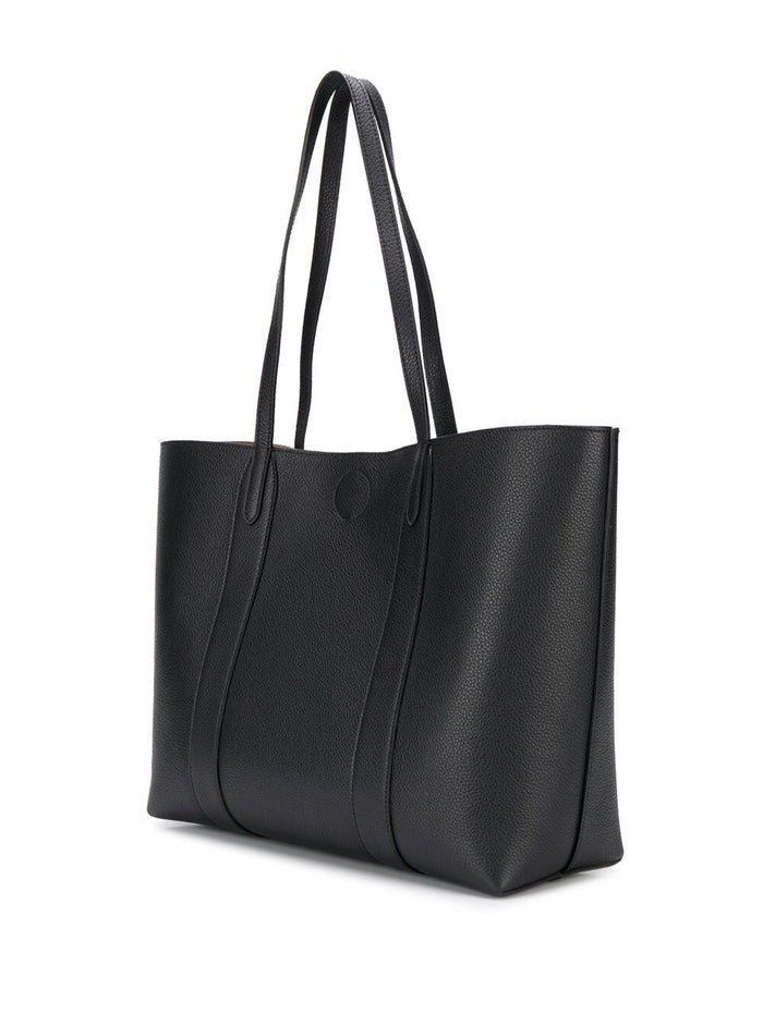 Small Tote Black Leather Shopper Bag Mulberry Woman Calf