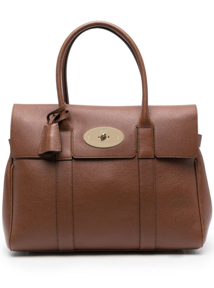 Bayswater Brown Leather Handbag Mulberry Woman Calf Shoulder Bags