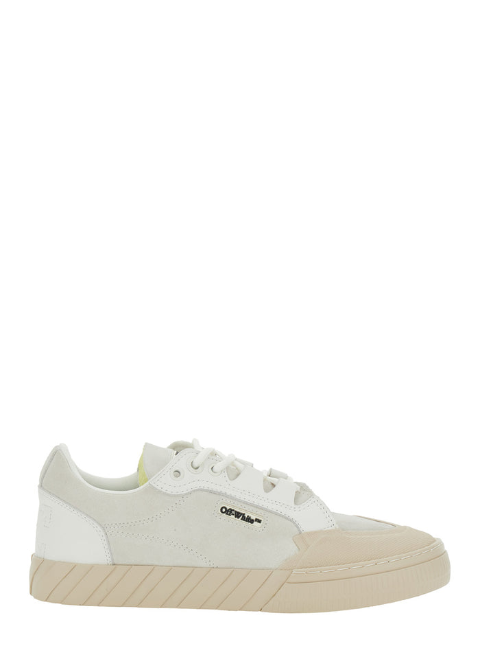 Vulcanized 799 White Sneakers With Logo Patch On Tongue And Side Leather Man