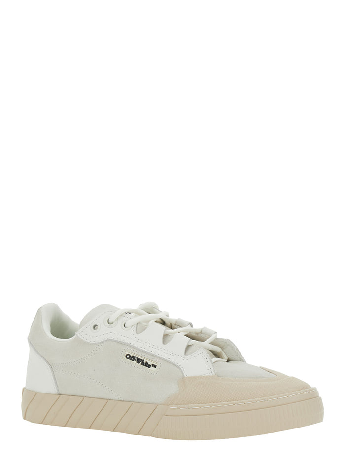 Vulcanized 799 White Sneakers With Logo Patch On Tongue And Side Leather Man