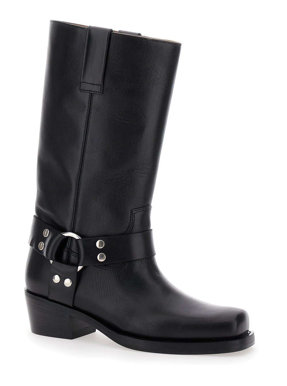 Roxy Black Western Style Ankle Boots Leather Woman