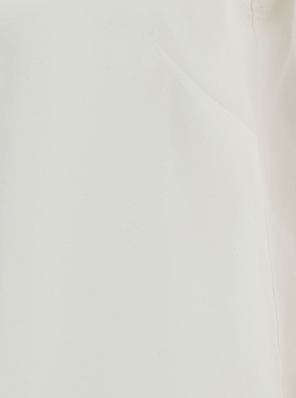 White Tank Top with Plunging U Neckline in Polyamide Woman Silk Tops