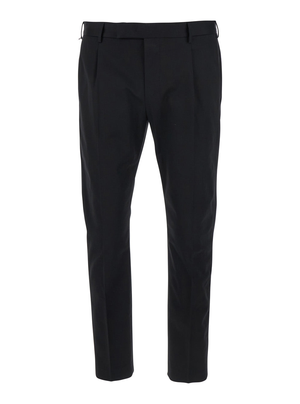 Dieci Black Pants With Pence Cotton Man Elastane Trousers