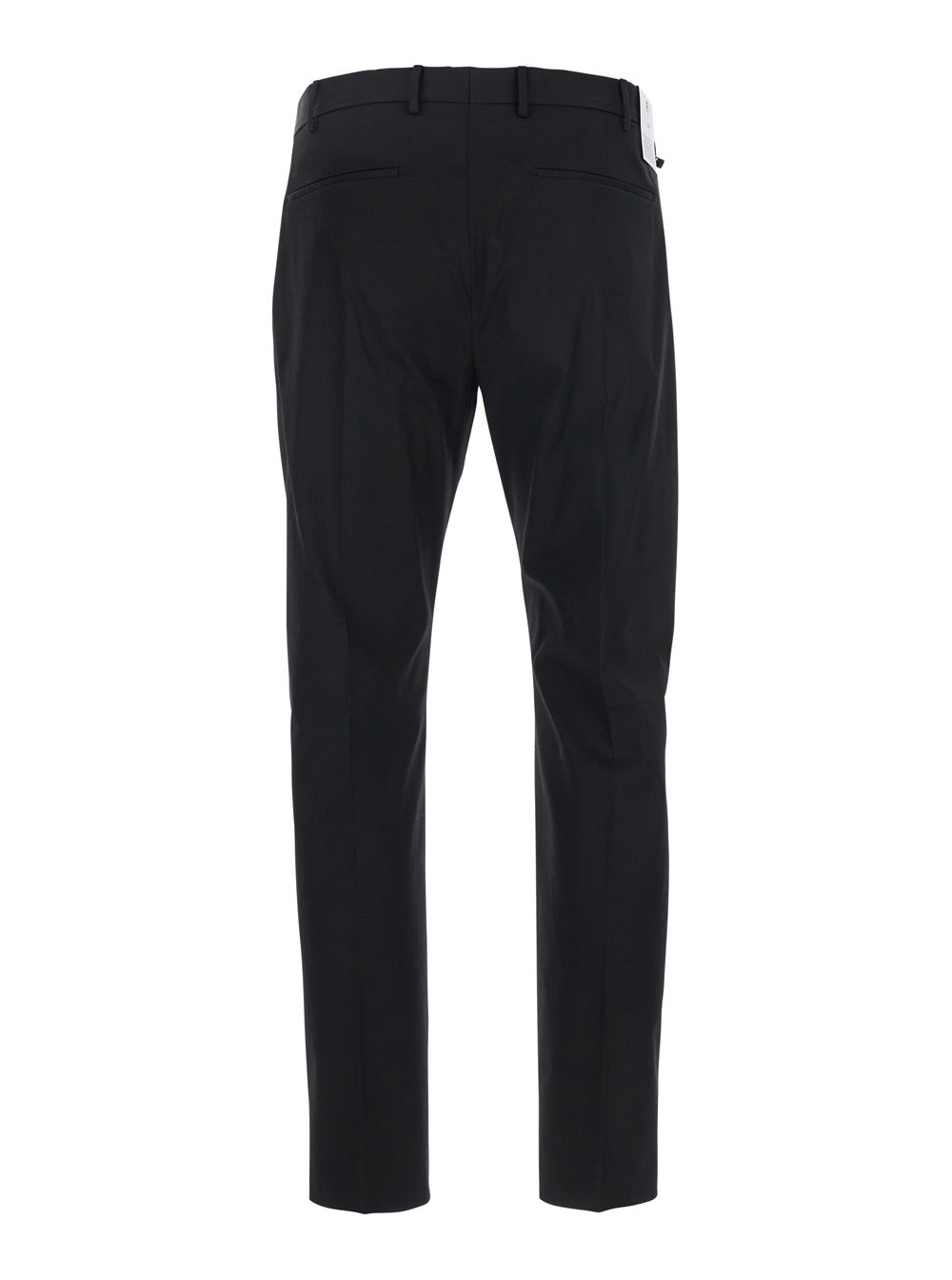 Dieci Black Pants With Pence Cotton Man Elastane Trousers