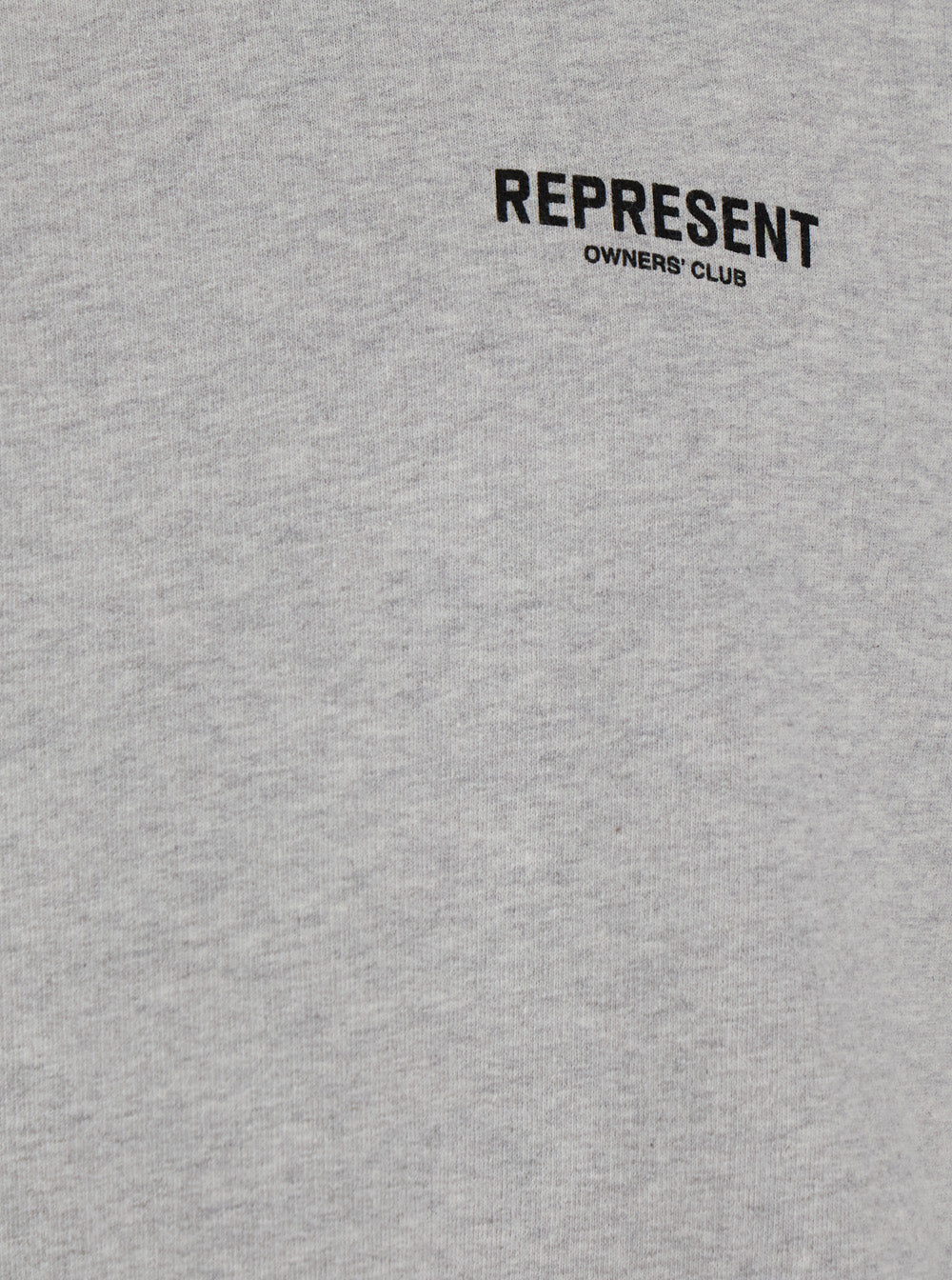 Grey Crewneck Sweatshirt With Logo Lettering On The Front And Maxi Print Rear Cotton Man Sweatshirts
