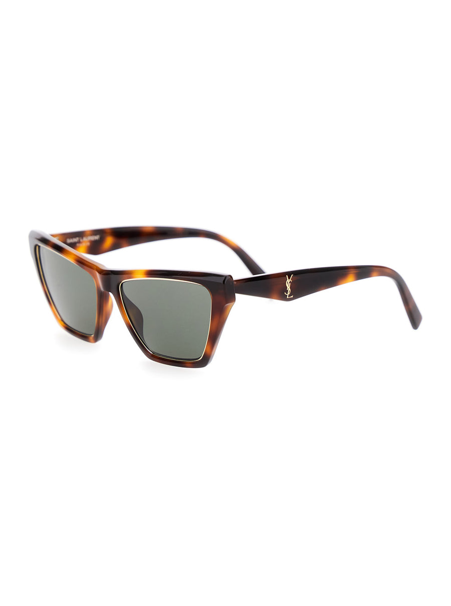 Brown Tortoiseshell Sunglasses With Logo Acetate