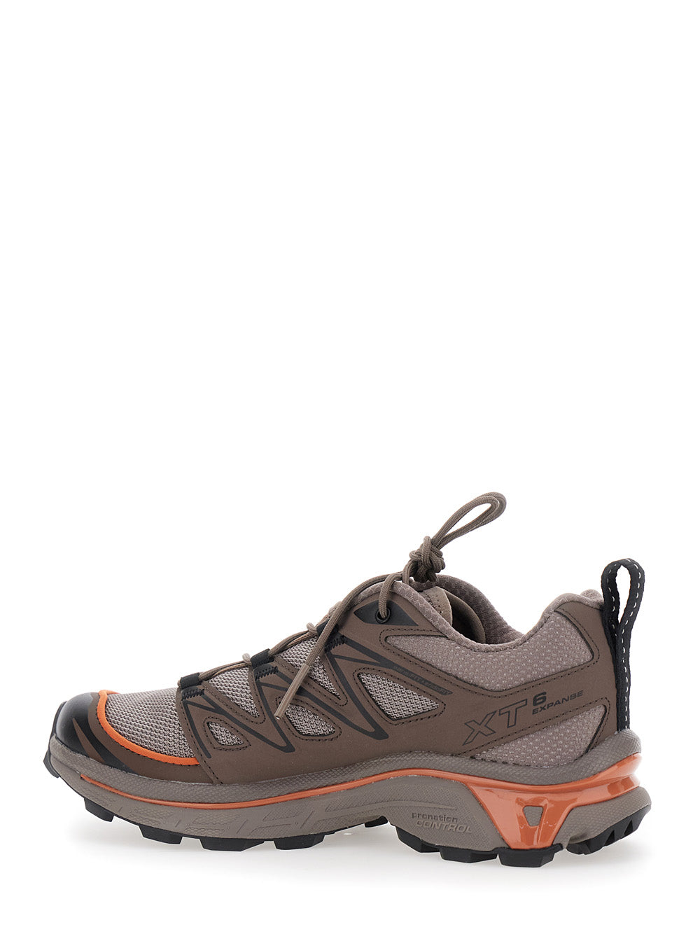 XT-6 Expanse Brown Sneakers with Logo Applied on the Tongue and Chunky Sole in Fabric Unisex Textile