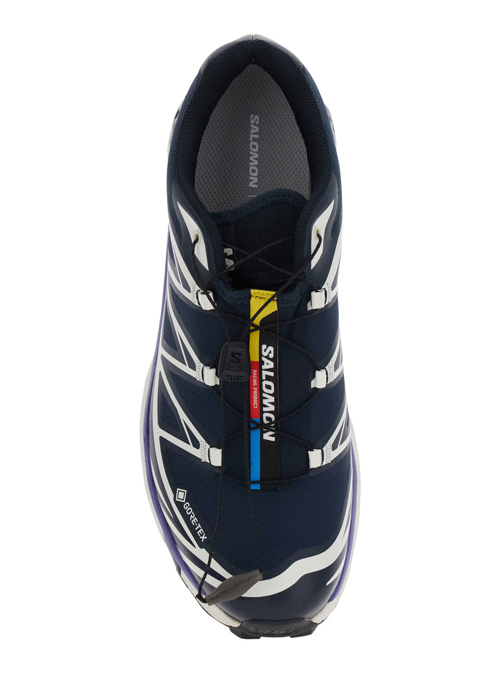Xt-6 Gtx Blue Sneakers With Logo Applied On The Tongue And Chunky Sole Fabric Unisex Blu Textile