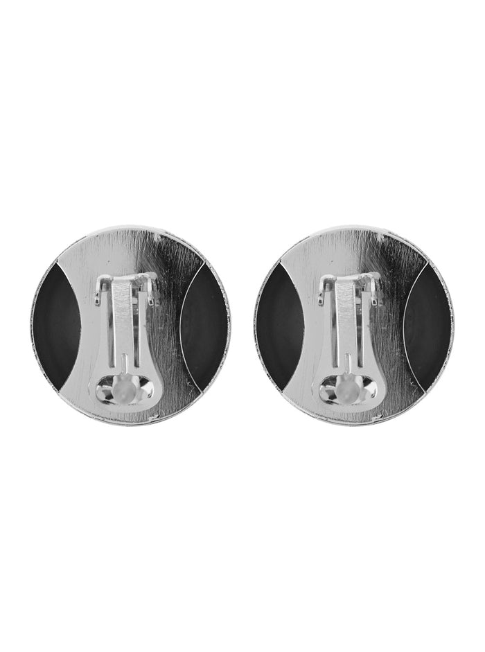 Sade Metallic Earings with Rear Closure and Circular Shape in Brass Woman Earrings