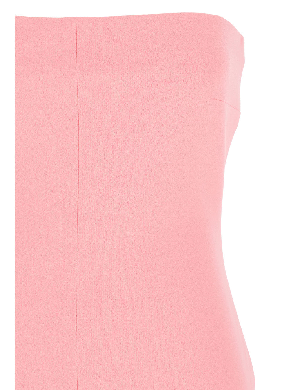 Bysha Pink Long Dress With Front Split Tech Fabric Stretch Woman