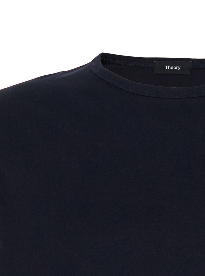 Blue Crewneck T-Shirt Jersey Man Blu Tshirts And Polo Shirts