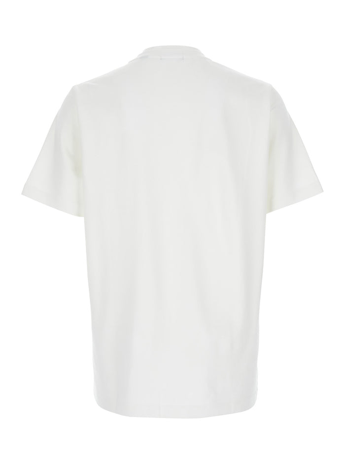White Crewneck T-Shirt Viscose Blend Stretch Man Tshirts And Polo Shirts