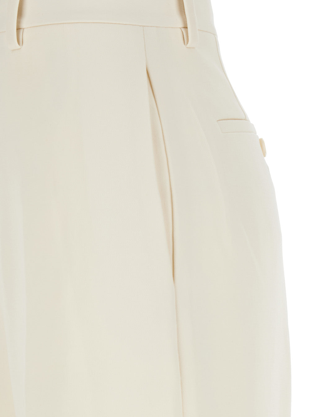 Admiral White Pants With Belt Loops Tech Fabric Woman Trousers