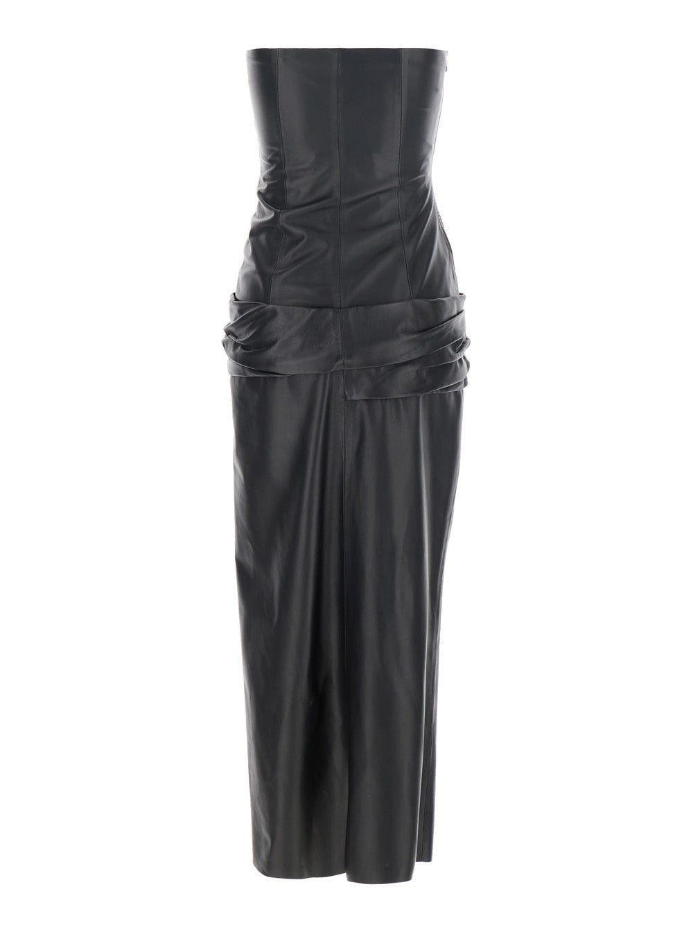 sleeveless formal women's black off the shoulder dress The Attico