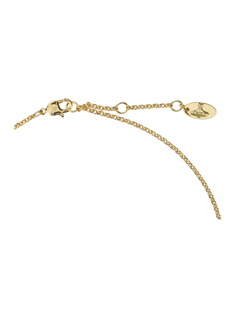 Mayfair Gold Colored Necklace With Orb Pendant Brass Woman Metallic Necklaces