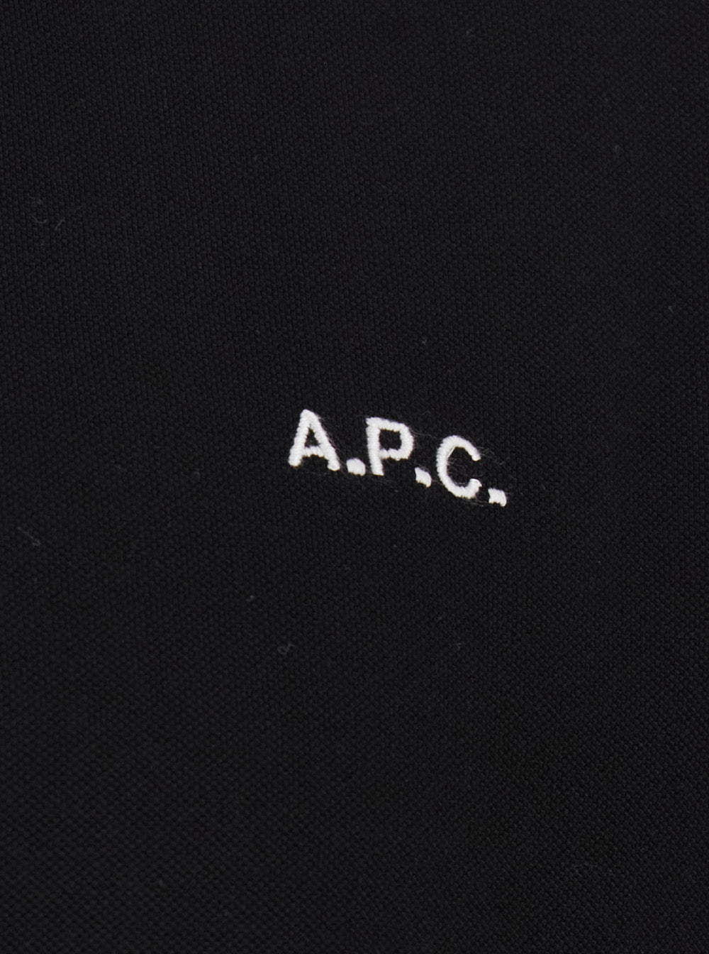 Black Polo Shirt With Classic Collar And Logo Embroidery On The Front Cotton Man Tshirts