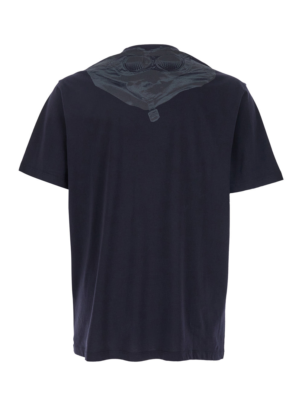 Blue T-Shirt With Logo Printed On The Front Cotton Man Blu Tshirts And Polo Shirts