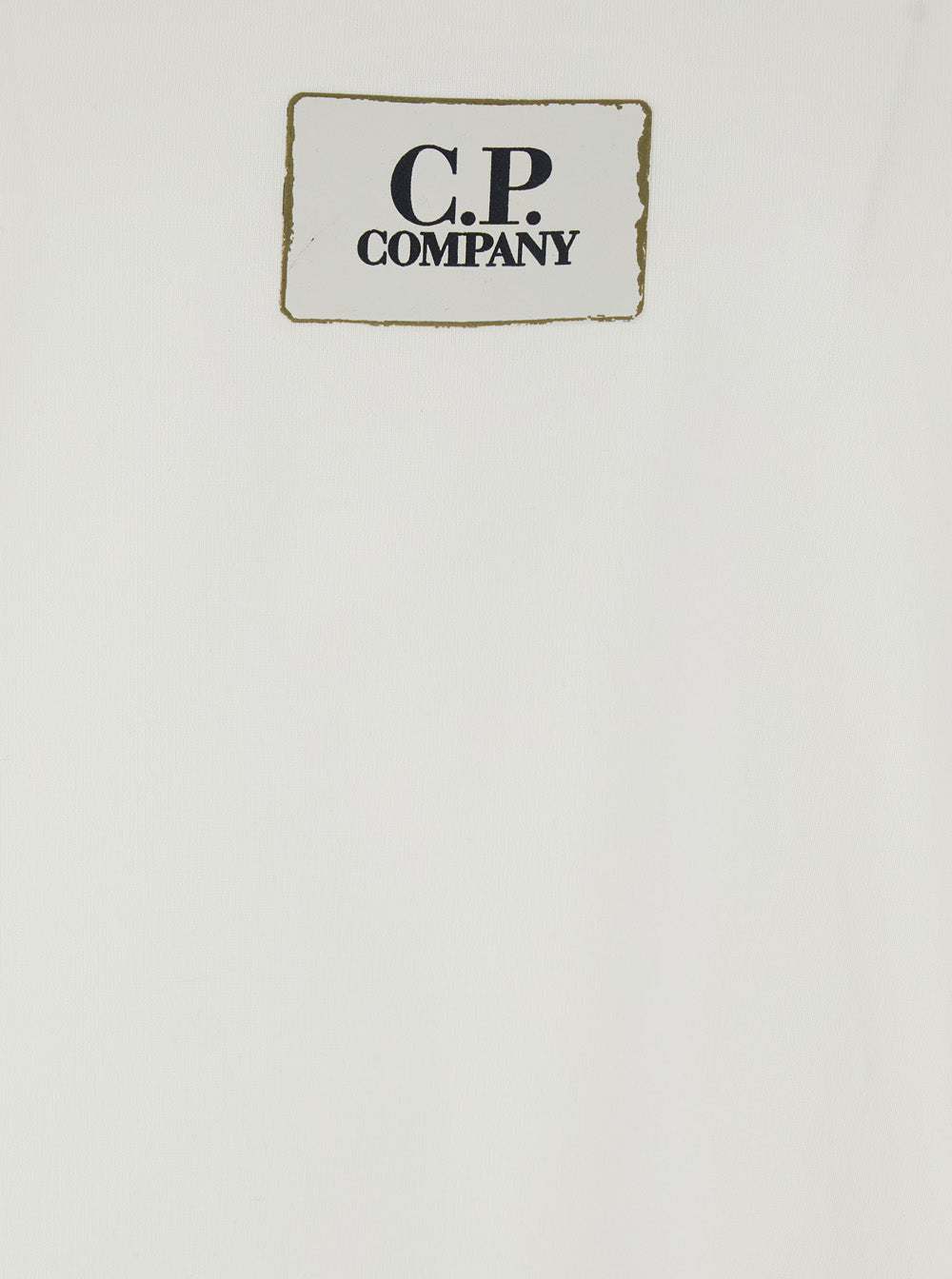 White T-Shirt With Logo Printed On The Front Cotton Man Tshirts And Polo Shirts