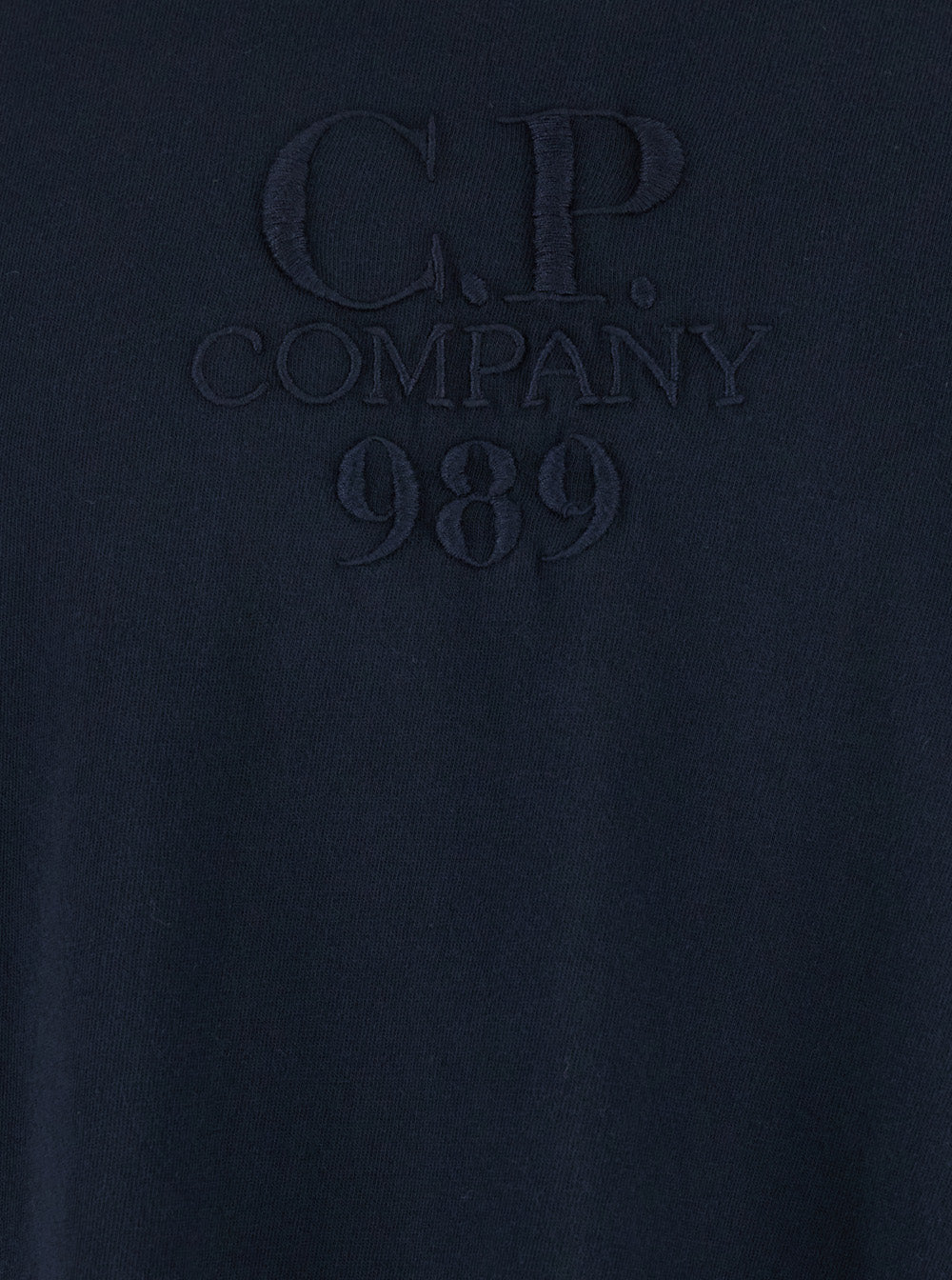 Blue T-Shirt With Logo Embroidered On The Front Tone-On-Tone Cotton Man Blu Tshirts And Polo Shirts