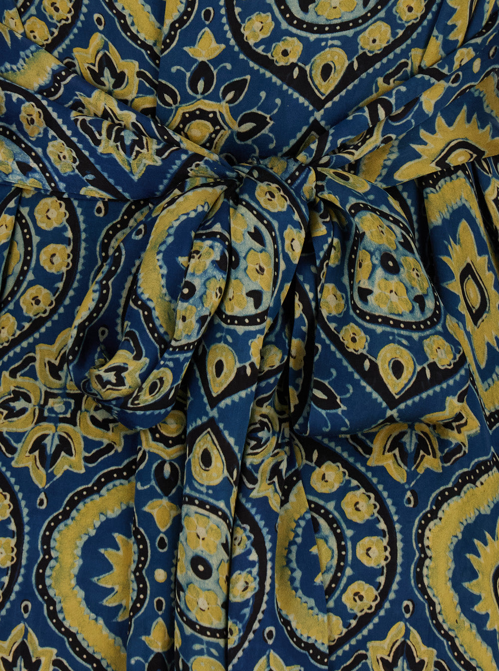 Jasmine Multicolor Dress With V Neckline And All-Over Printed Motif Silk Woman
