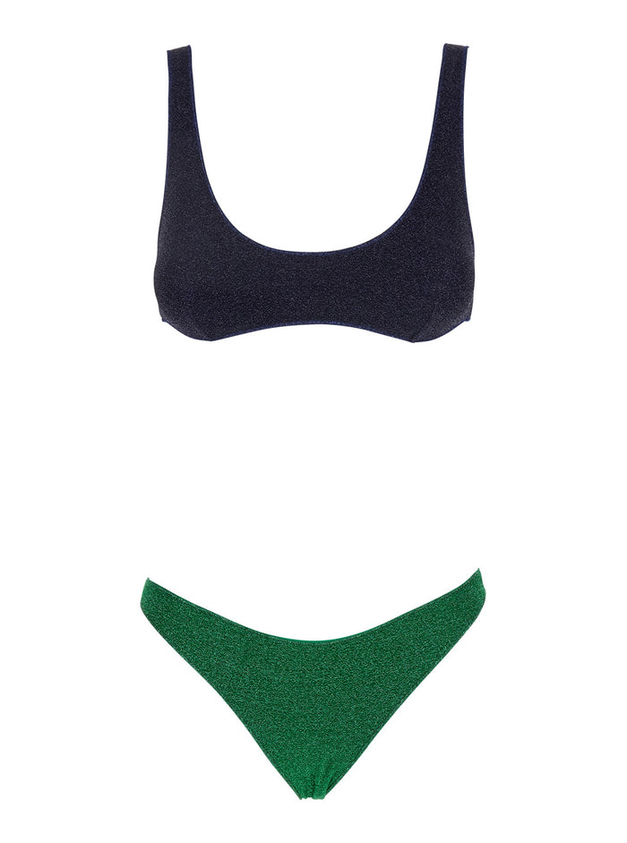 Lumiere Sporty Multicolor Bi-Bikini Set Tech Fabric Woman Beachwear