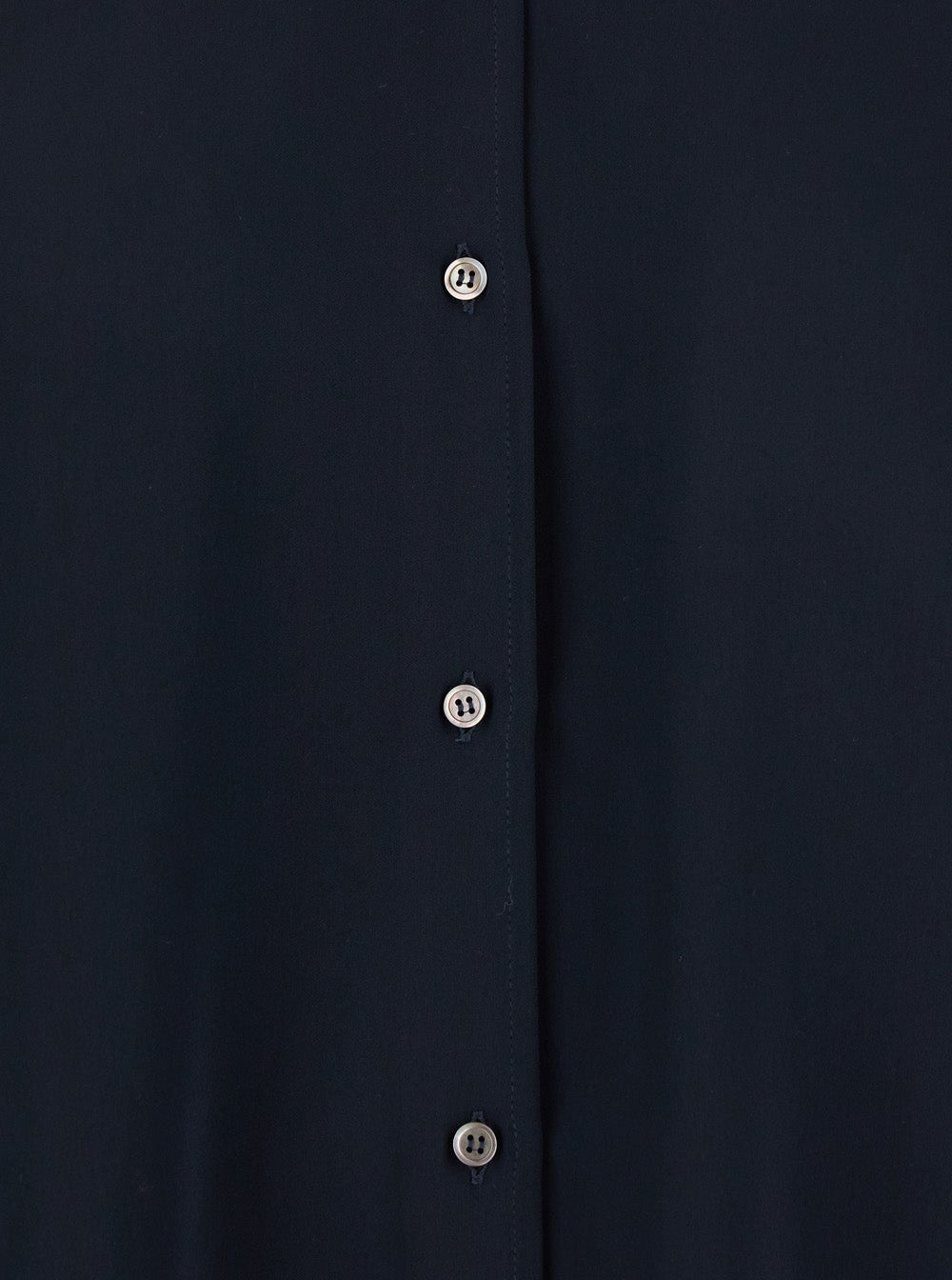 Blue Shirt with Classic Collar in Tech Fabric Woman Blu Polyester And Blouses