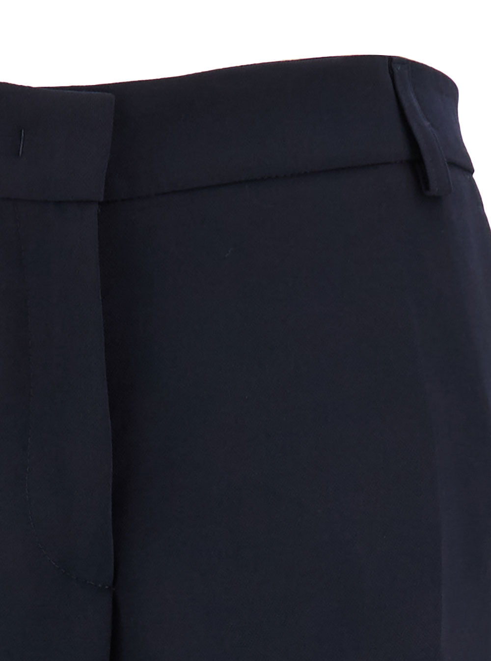 Blue Straight Pants with Concealed Closure in Candy Woman Blu Trousers