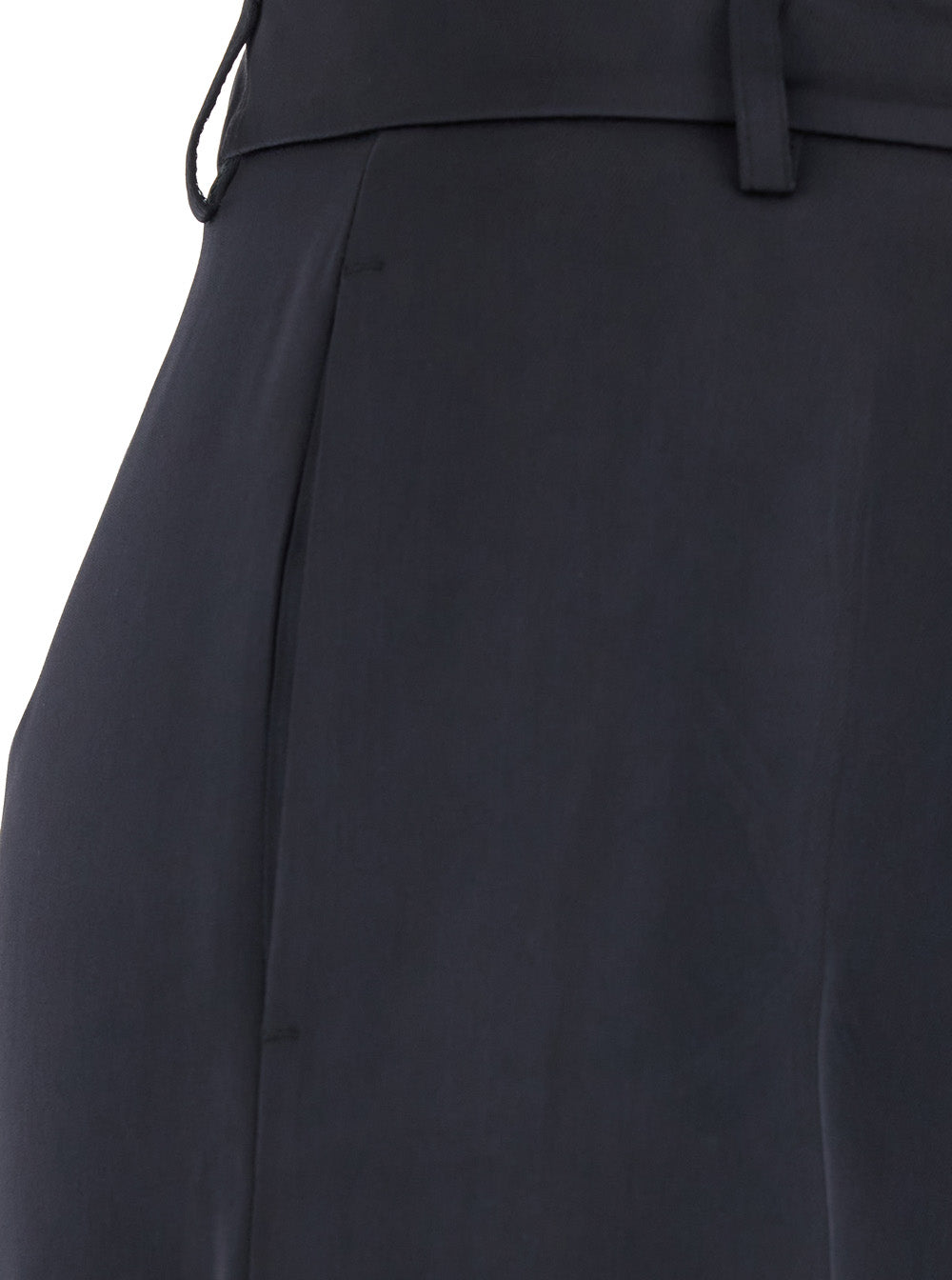 Blue Tailored Pants in Satin Woman Blu Polyester Trousers