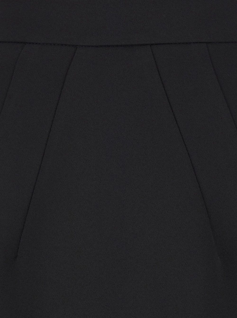 Midi Black Pencil Skirt Fabric Woman