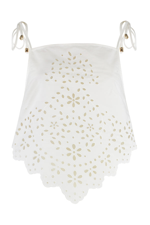 Cotton Top White Vests & Tank Tops