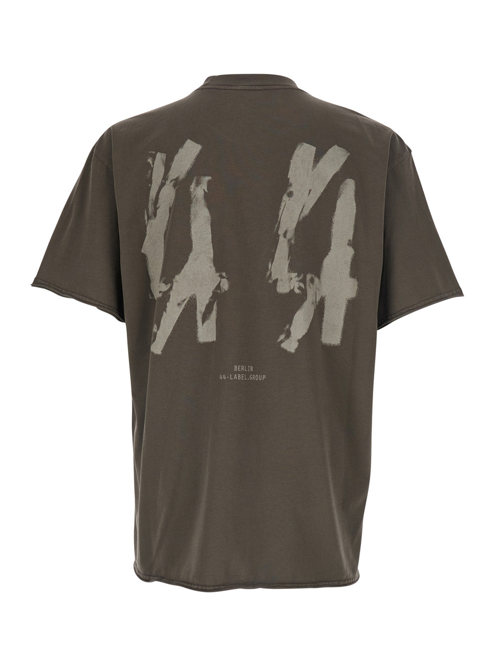 Gray T-Shirt with Round Neck in Cotton for Men Grey Tshirts And Polo Shirts