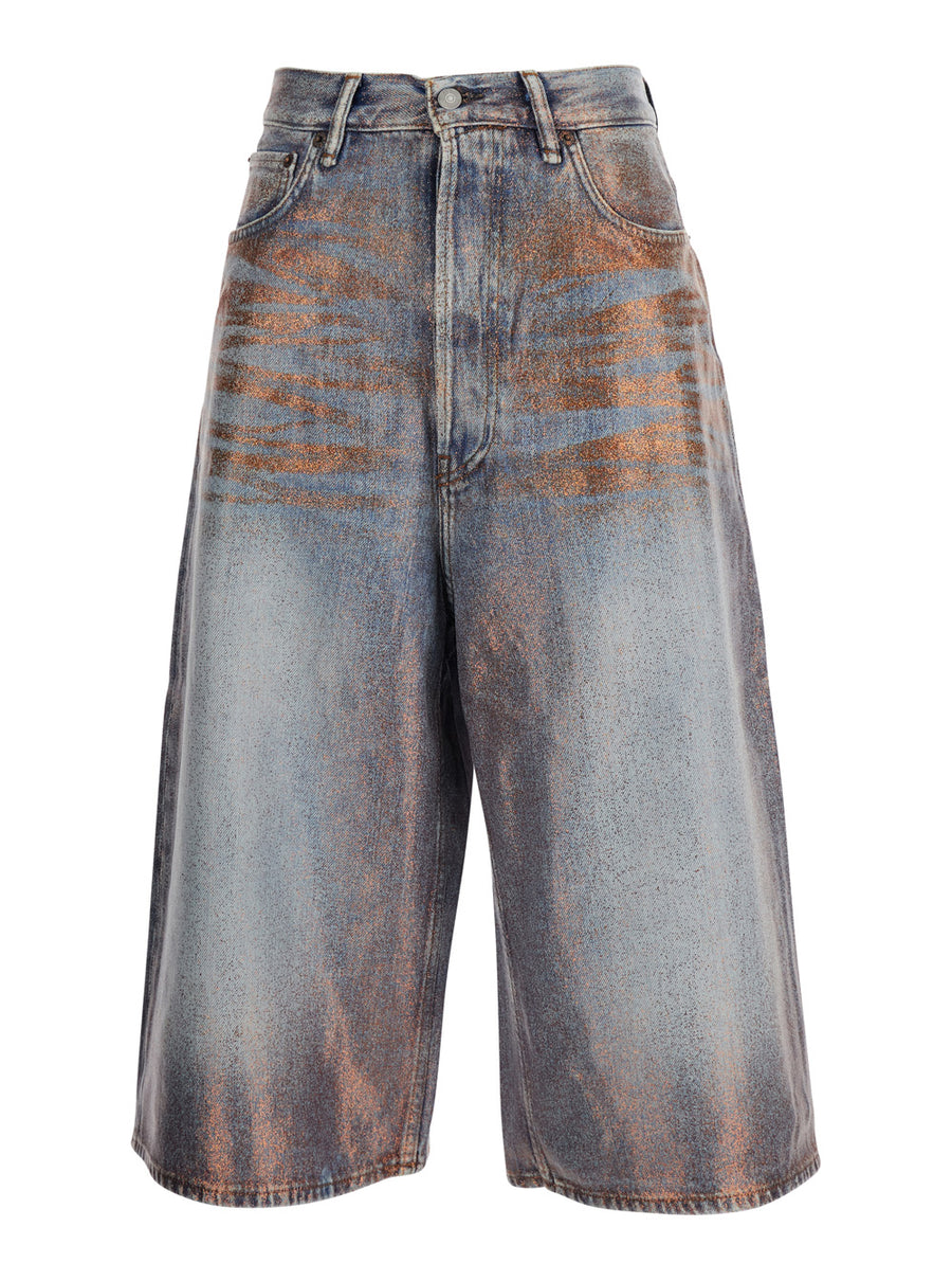 Shorts Judda U Glitter Blue Viscose