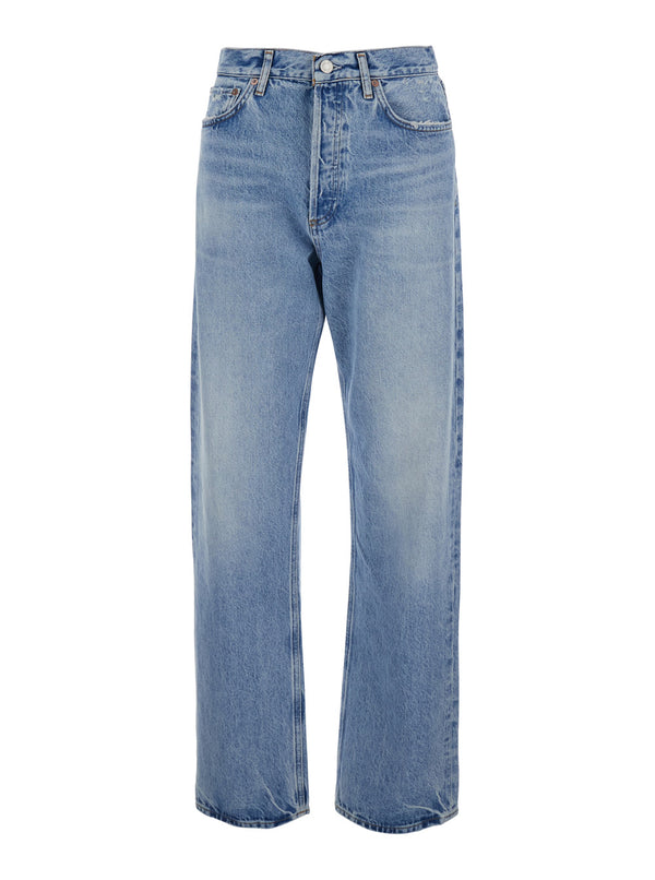 Five-Pocket Jeans Blue Cotton