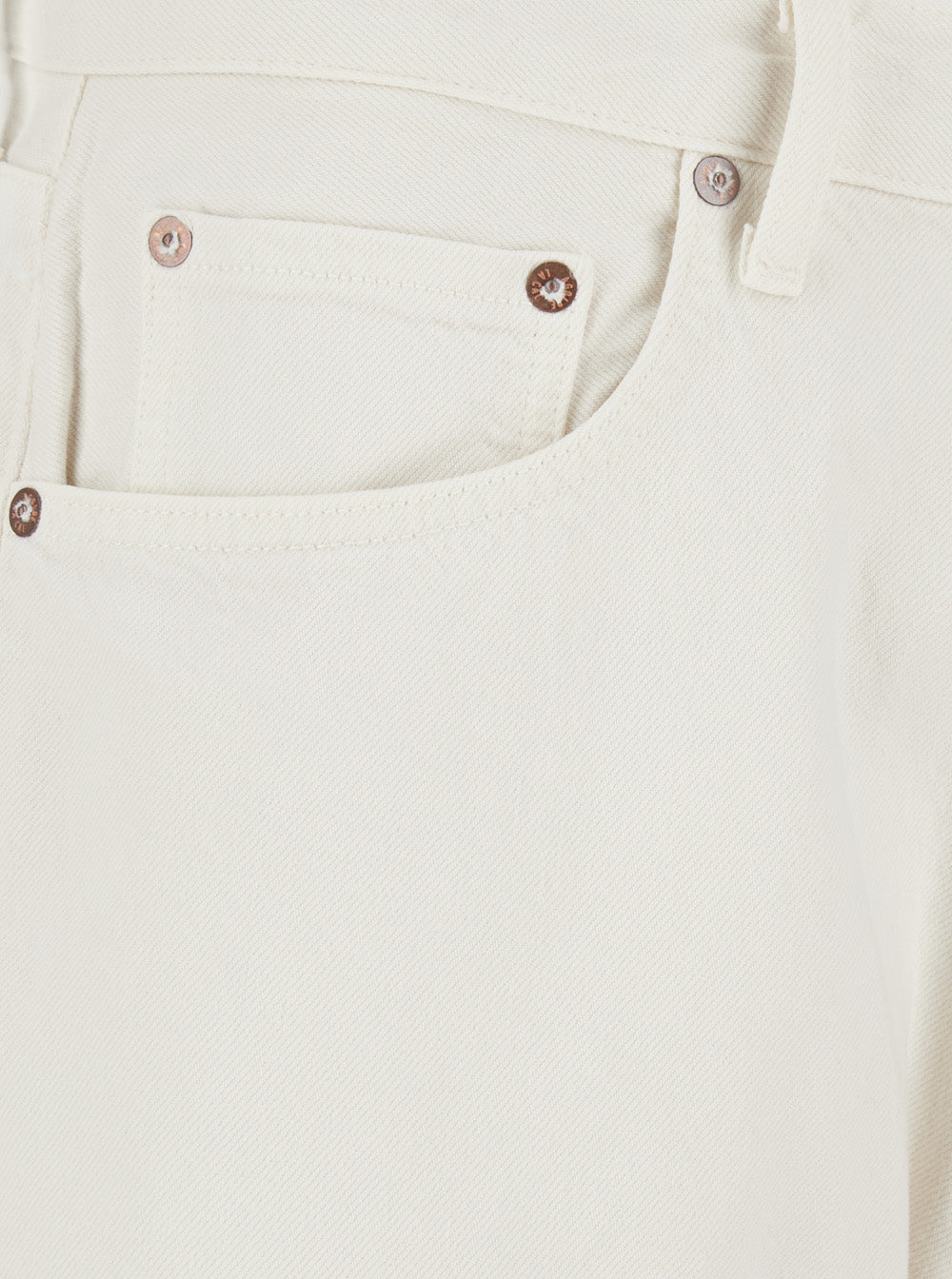 White Magnus Jeans Five-Pocket Cotton Men Regenerative