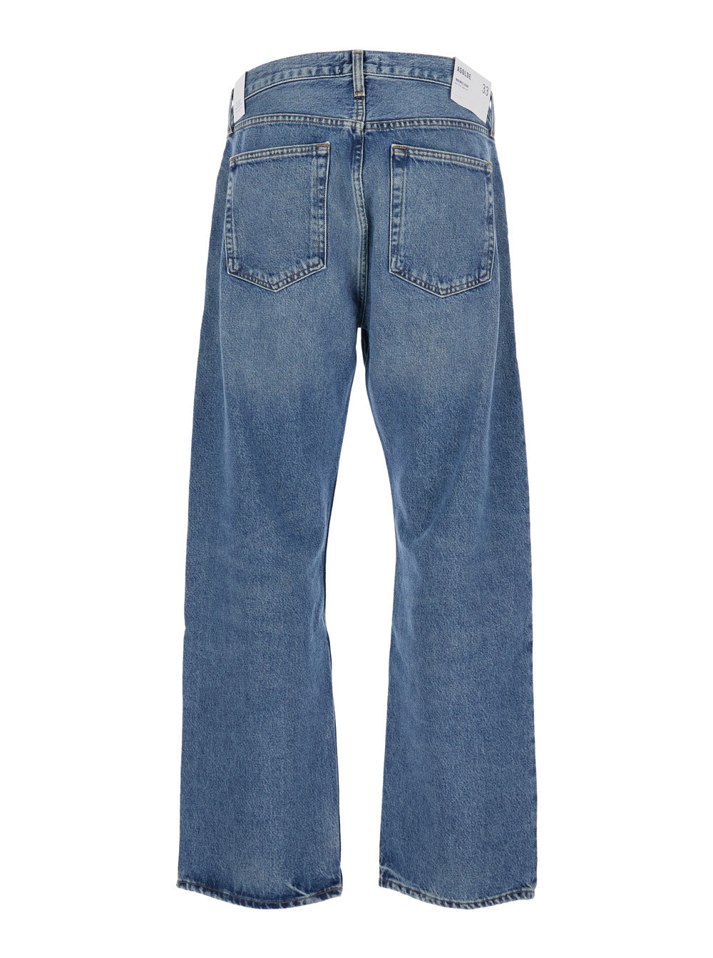 Blue Jeans A7031371FRCTR with Five-Pocket Design for Men Blu Regenerative Cotton