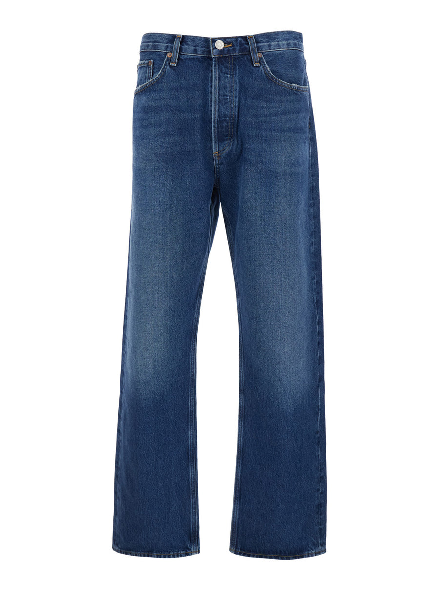 Jeans 90s Five-Pocket Blue Denim Regenerative Cotton