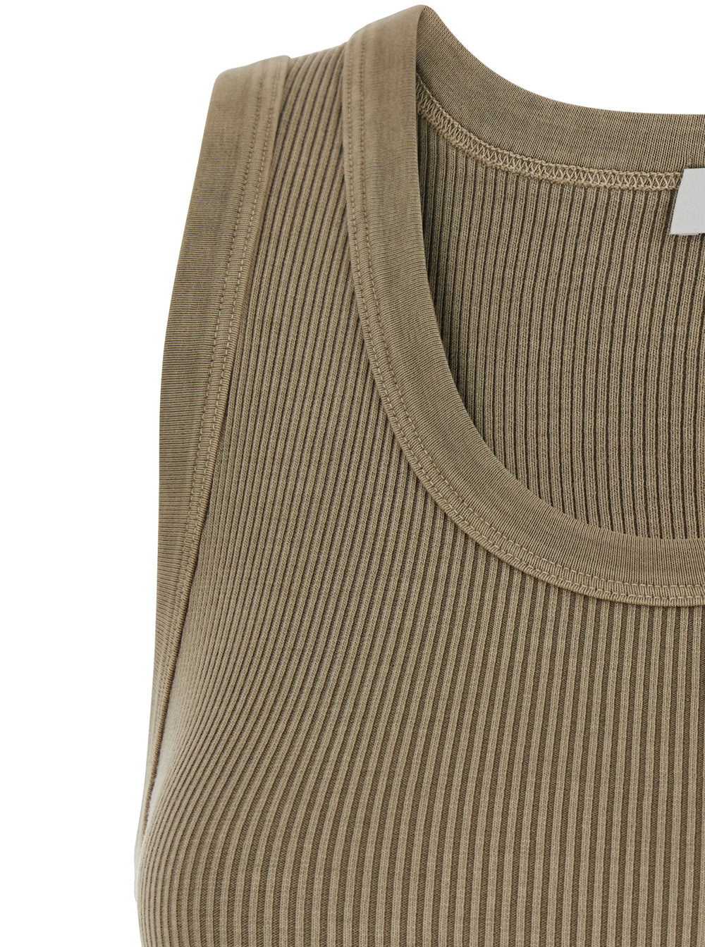 Top poppy tank in trail Green with Round Neck and Short Sleeves Cotton Tencel Women Organic Spandex Tops