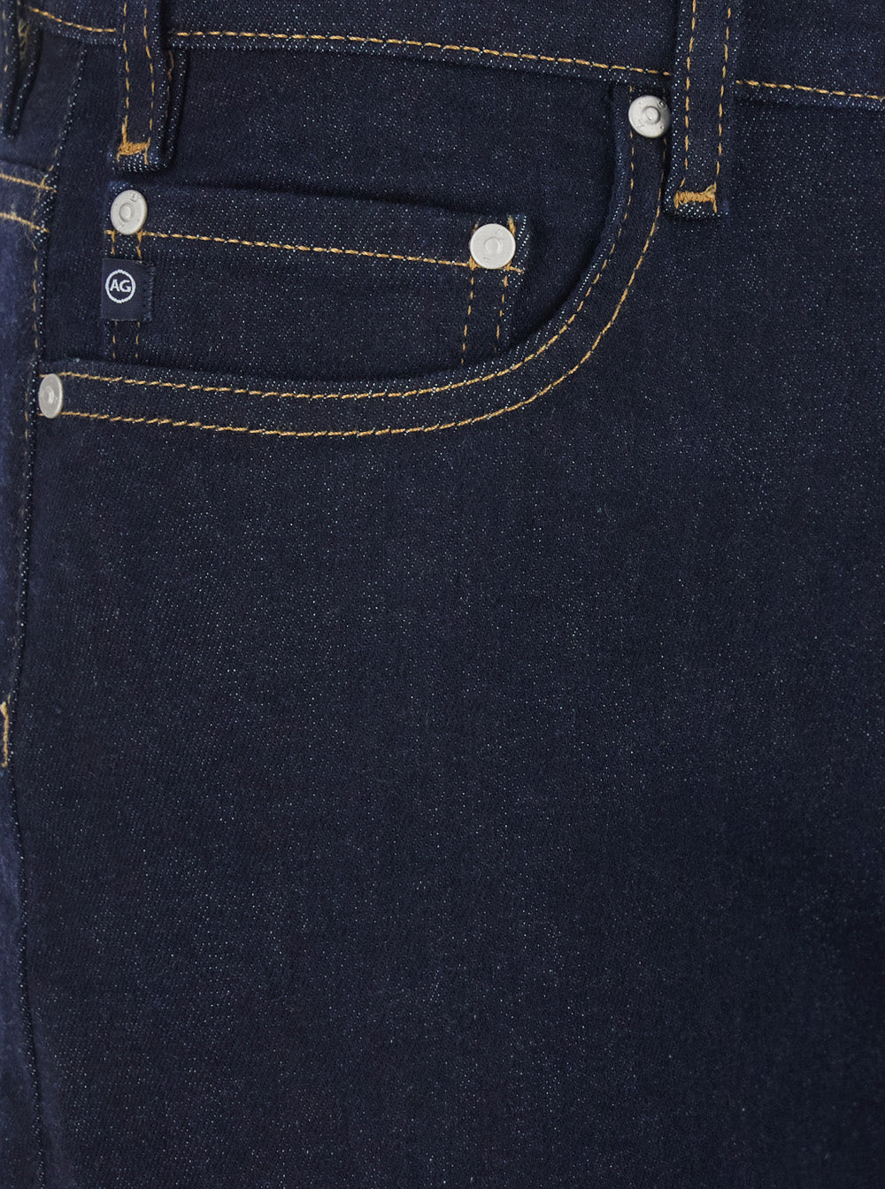 Wide Leg Jeans with Logo Patch on the Back in Blue Denim for Women Blu
