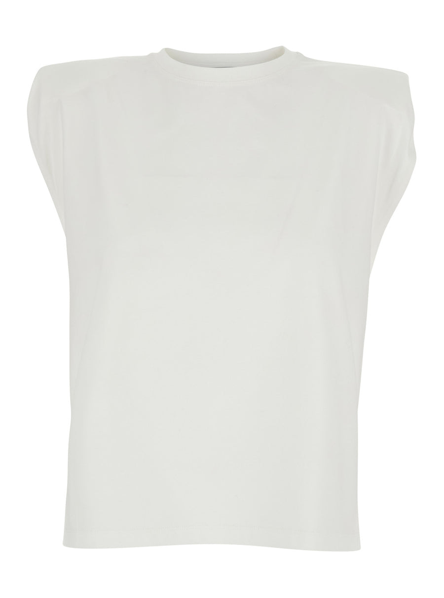 Top White Cotton Logo Back T-shirts & Jerseys
