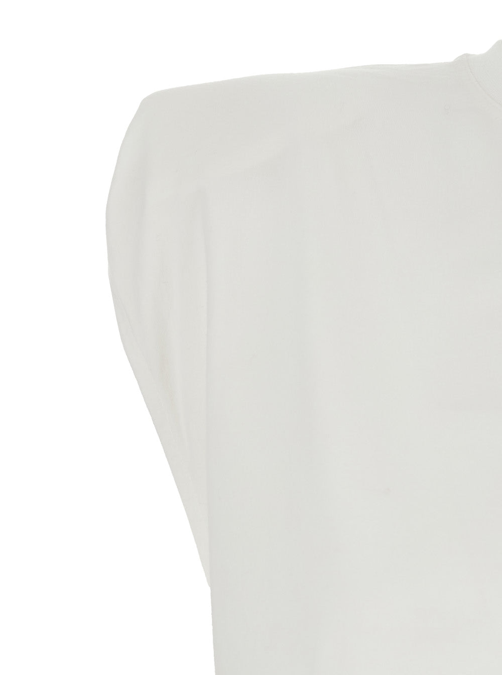 White Cotton Logo Back Top for Women Tshirts And Polo Shirts