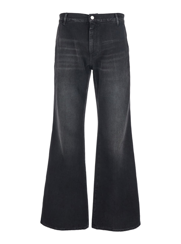 Jeans Boot-Cut Black Cotton