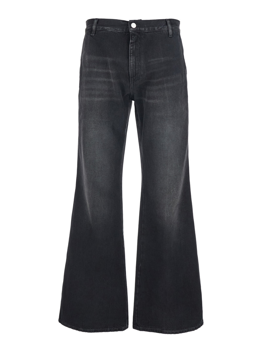 Jeans Boot-Cut Black Cotton